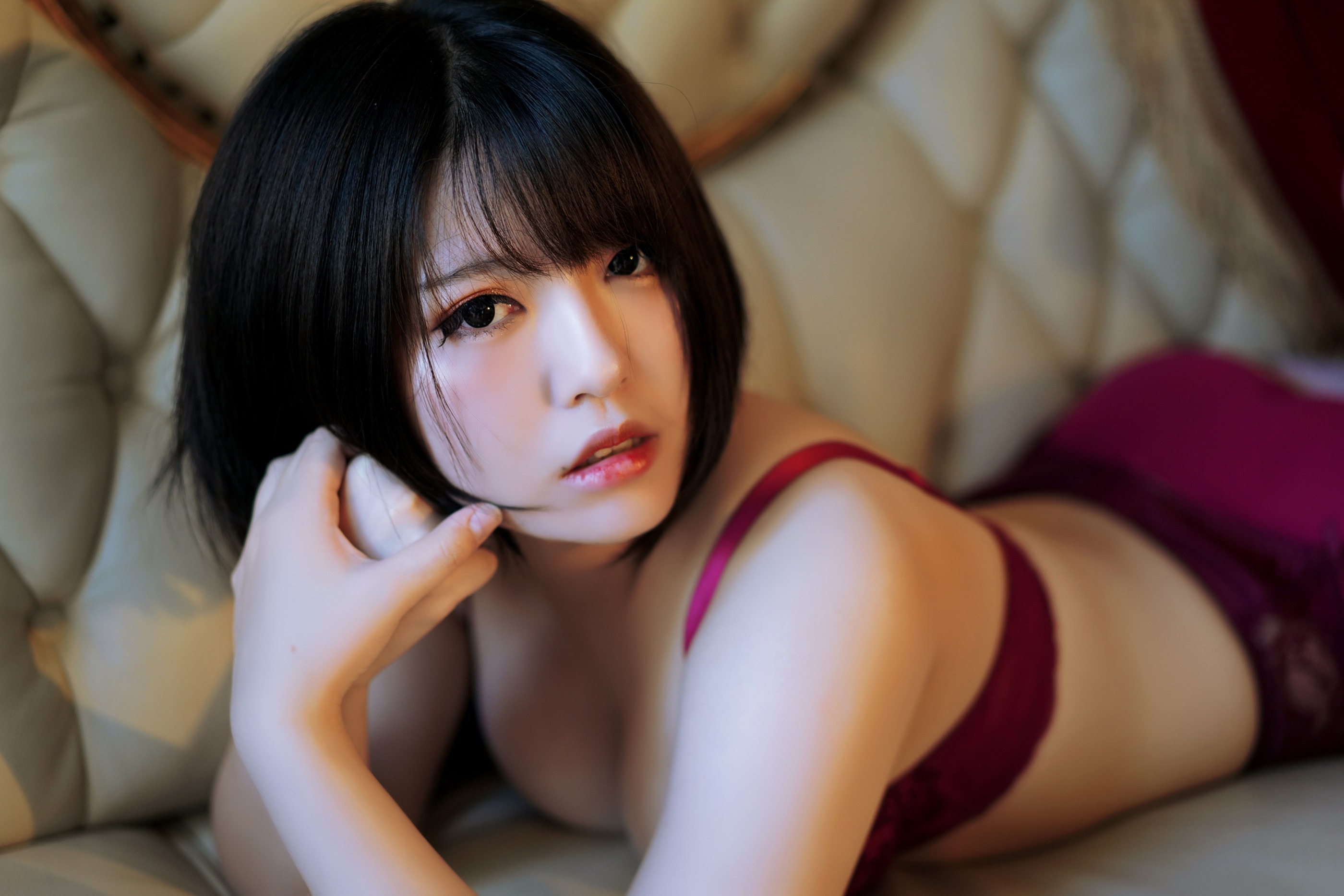 图片[1]-半半子 – NO.010 赤红1 [17P]-XikXak